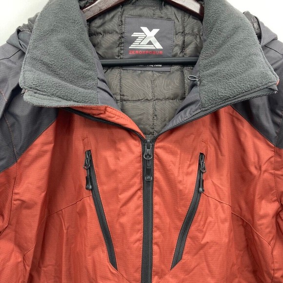 ZeroXposur Other - ZeroXposur Mens Gray-Orange Ski Snowoard Winter Jacket XXL - 4 zip front pockets